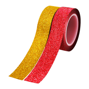 Glitter Washi Tape – Yellow Red