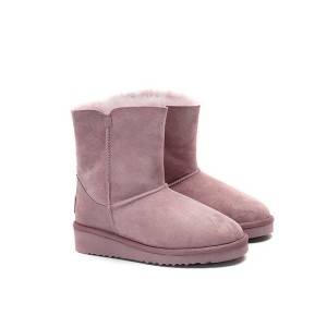 Women’ s Girls’ Winter Snow Boots Fur Lined Mid Calf Indoor Outdoor Warm Boot Shoes Ankle Short Booties