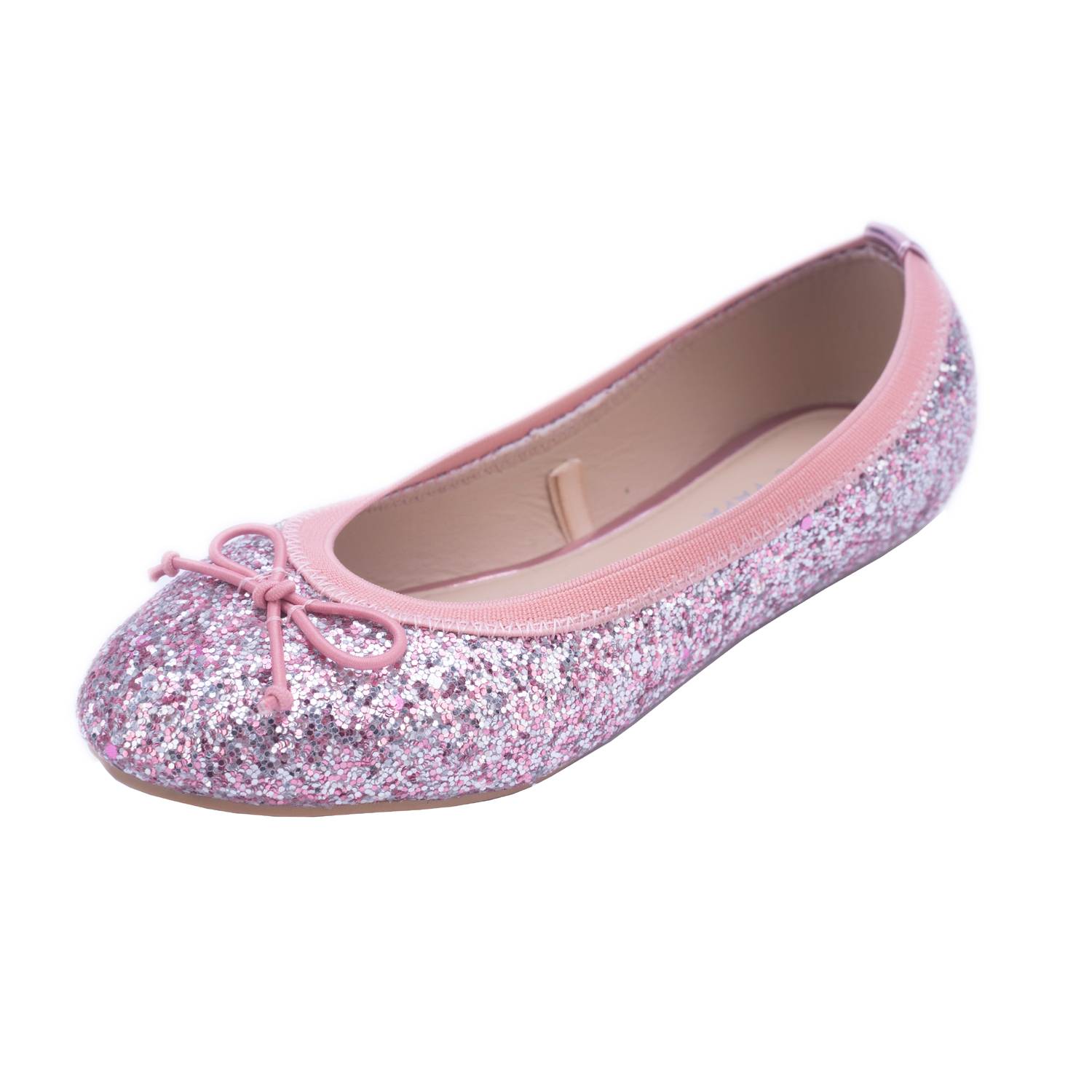 Girls Glitter Flats Ballet Shoes