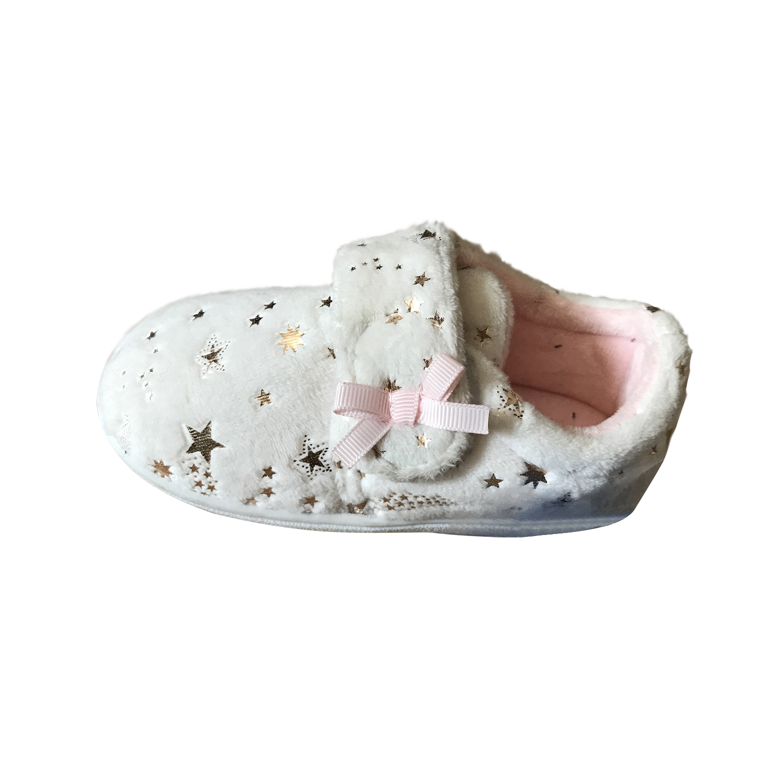 Girls Cute Fleece Star Slippers Warm Household Anti-Slip Indoor Home Slippers Featured Image