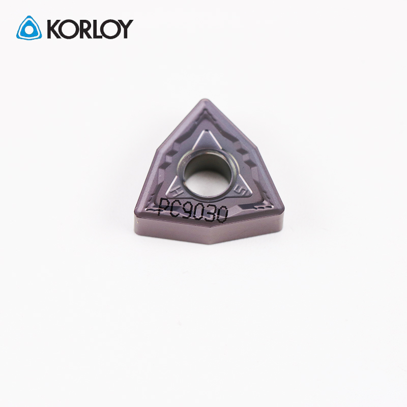 Original Korloy carbide cutting tips  for stainless steel processing WNMG080408-HS PC9030