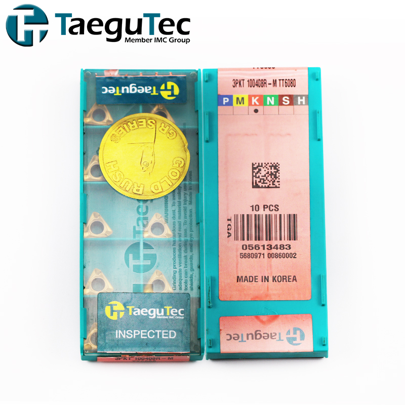 Taegutec Cutting Tools Milling Insert 3PKT100408R-M  TT6080