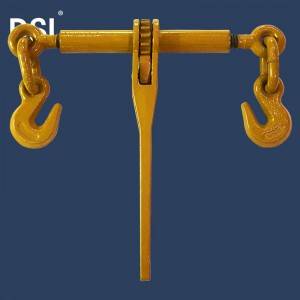 Chain Ratchet Load Binder With Safety Hooks