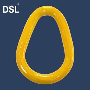 High Quality Forged Steel Chain Fitting Pear Shape Link and Ring