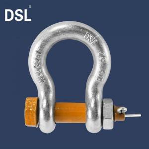 US Type Drop Forged G2130 Safety Bolt Lifting Anchor Bow Shackle
