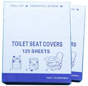 1/4 Fold Sanitary Toilet Paper Seat Cover,125pcs/box
