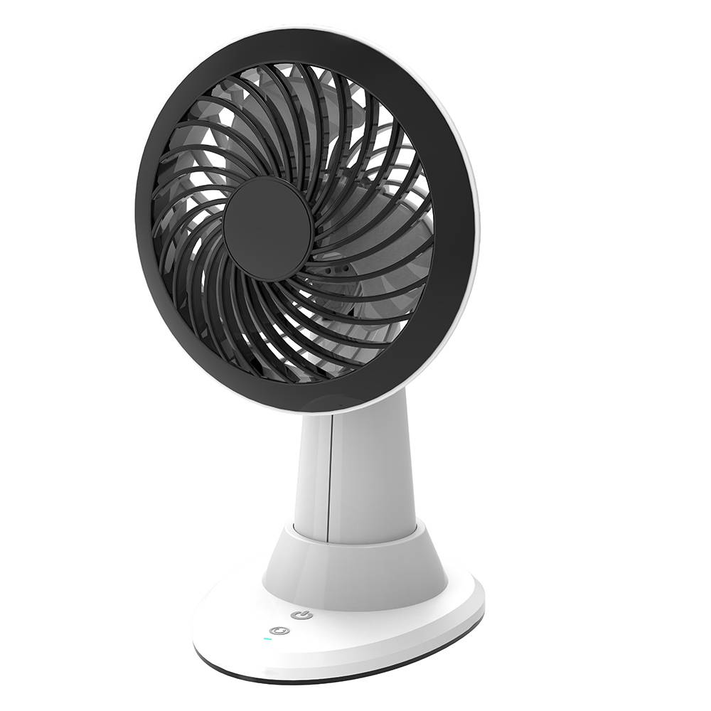 5” Rechargeable Automatic Oscillating USB 3 speeds desk Fan, Long working Hours Cooling fan