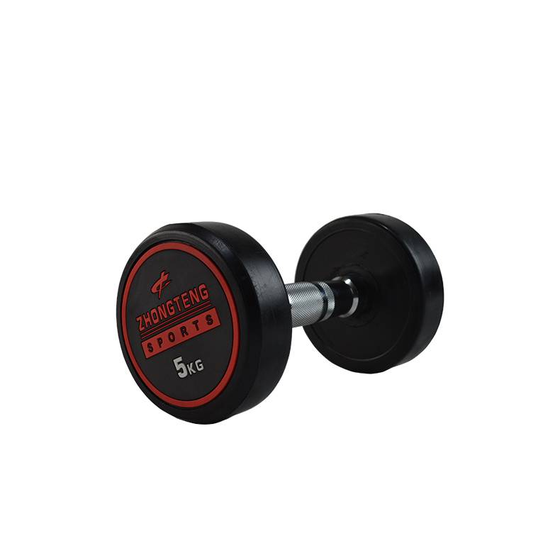 Gym Fitness Professional Coated CPU Weight Training Round Dumbbell