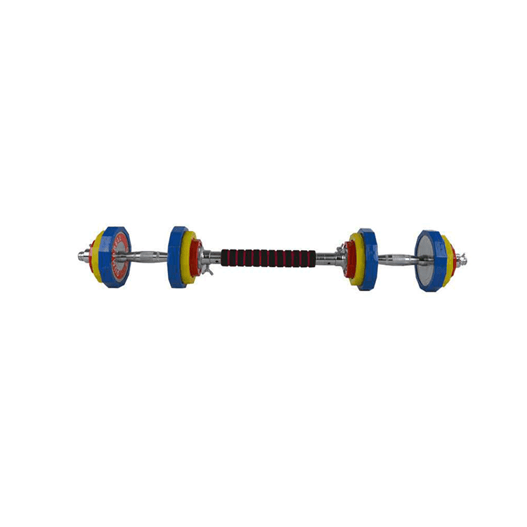 Gym equipment online dumbbell colorful steel metal dumbbell set with box