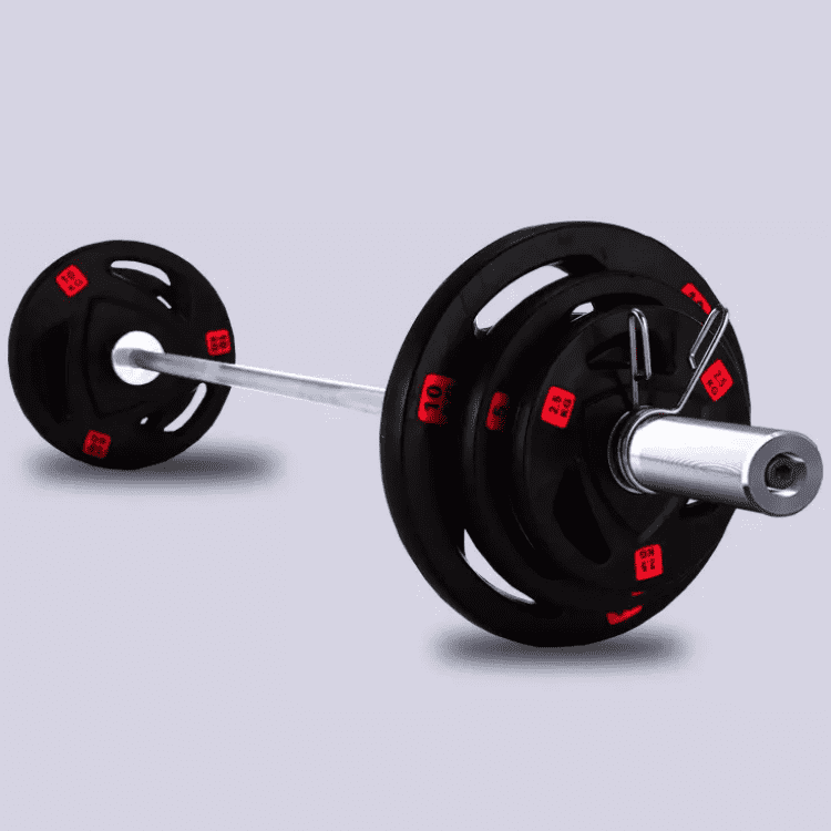 Rubber coated bumper weight plate 5kg for gym and fitness use fitness equipment barbell weight plates