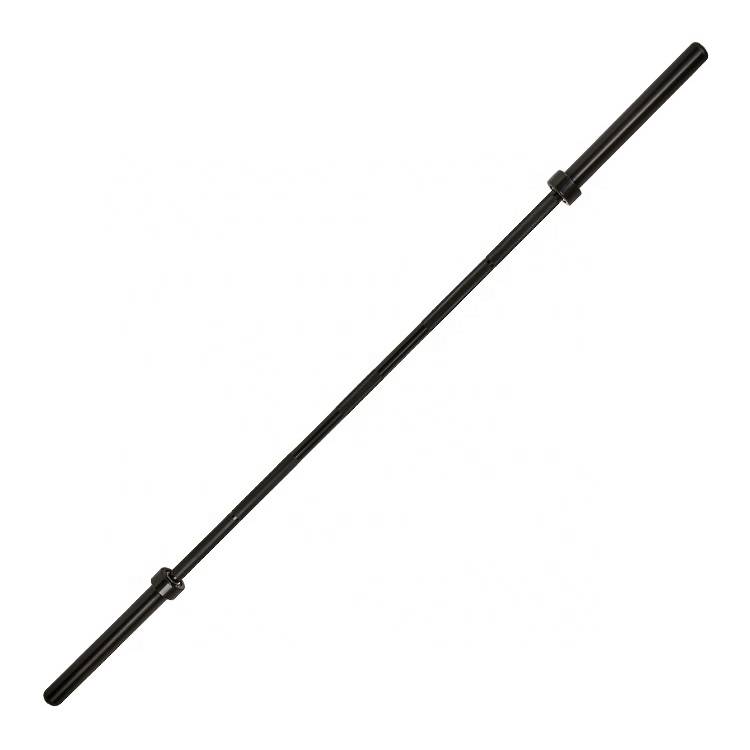 Fitness Commercial Weightlifting Black Zinc Barbell Bar