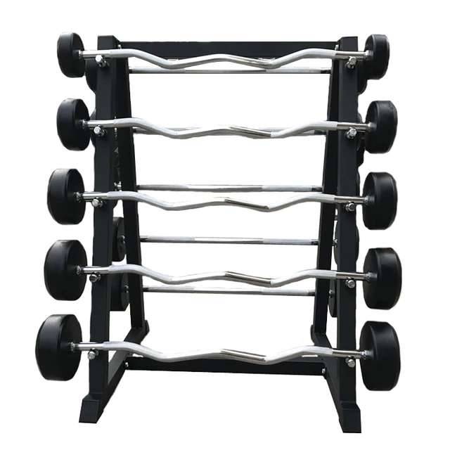 Fixed commercial rubber dumbbells barbell