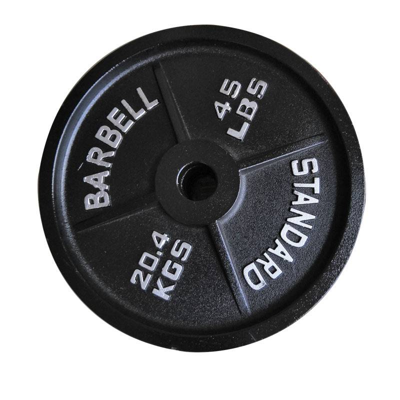 Cross Fitness Custom Logo Competition Barbell Set Cast Iron Weight Lifting Plates