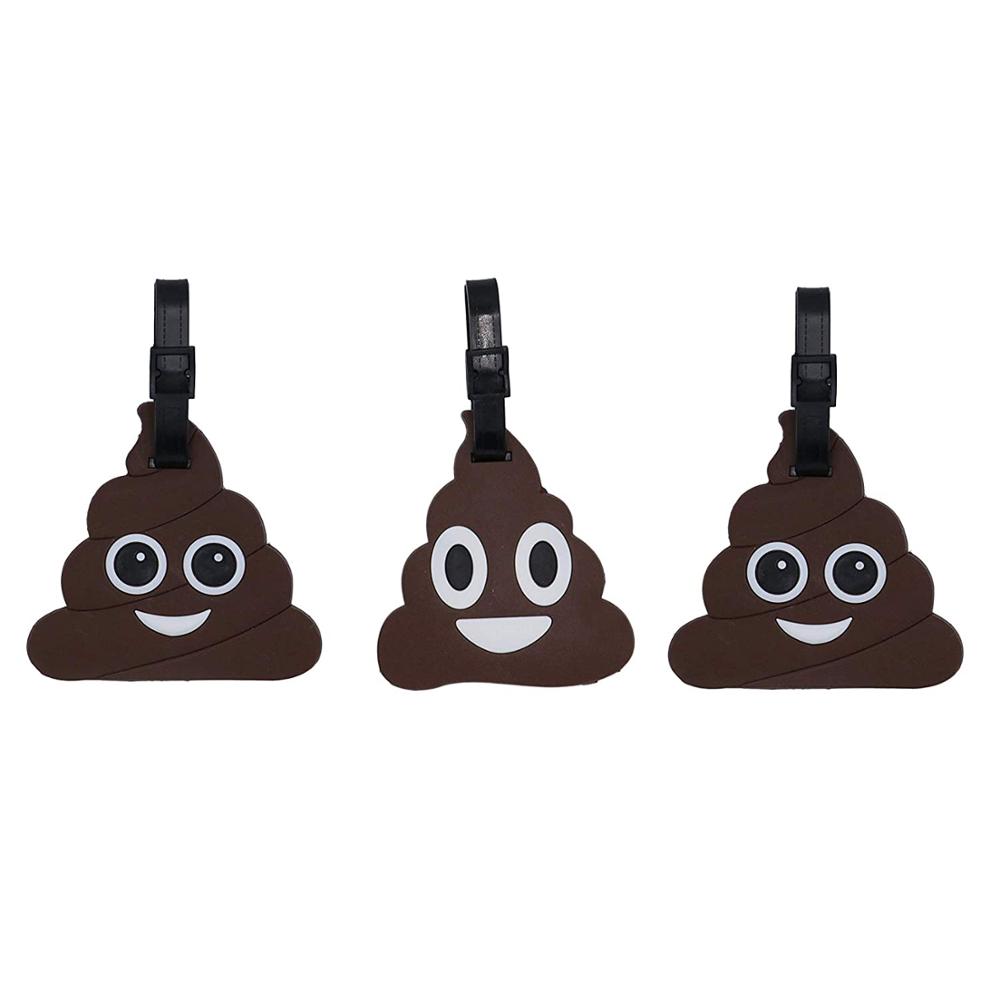 Hot Set of 3 – Super Cute Kawaii Cartoon Silicone Travel Luggage ID Tag for Bags (Planes)