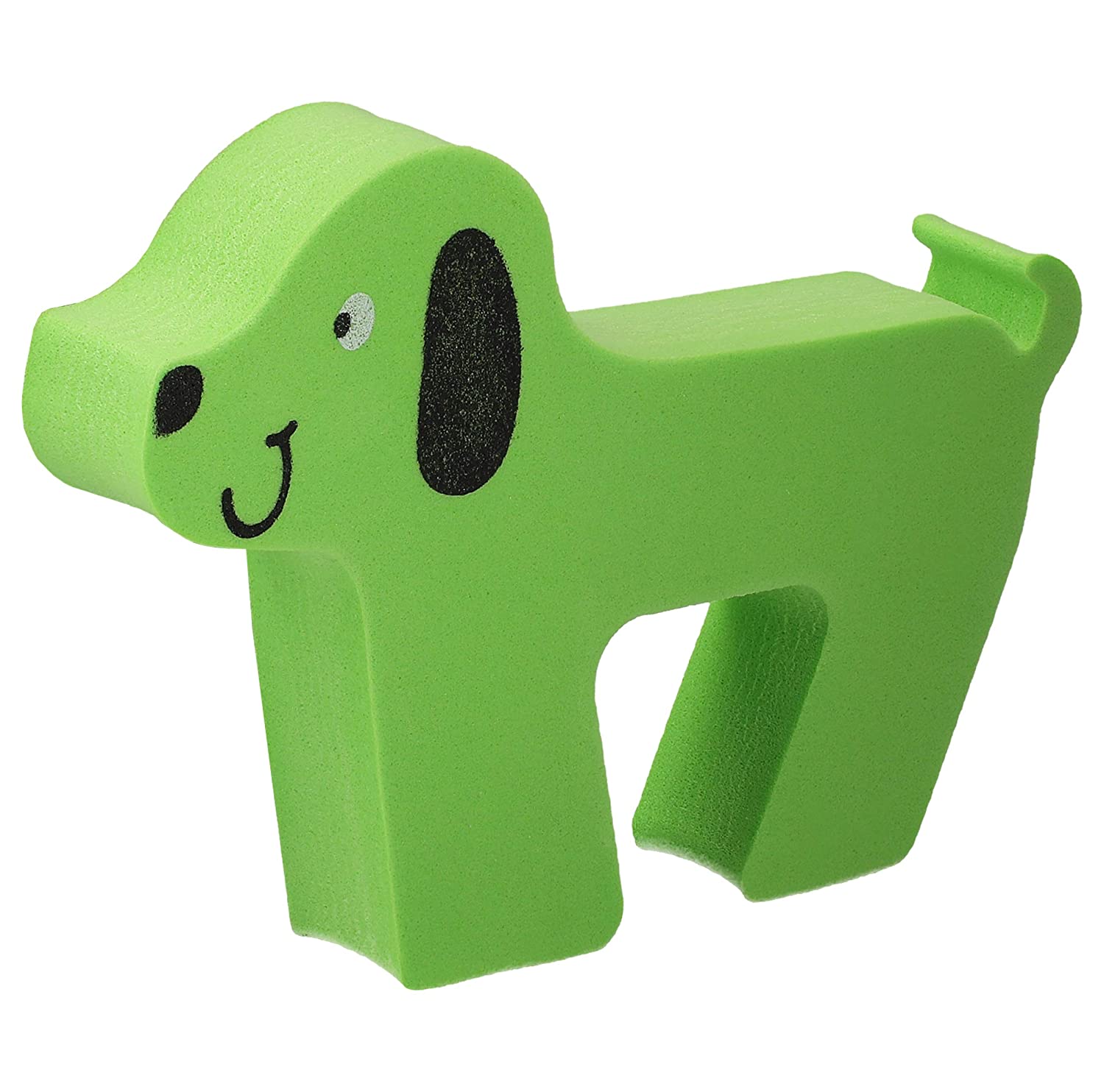 High Quality Door Stopper Clamping Protection for Doors and Windows Plastic Green Dog
