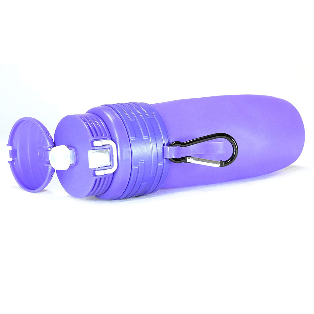 Individuality Foldable Silicone Water Bottle – 473.2ml Leakproof BPA, Suitable For Any Outdoor Or Sports Activities