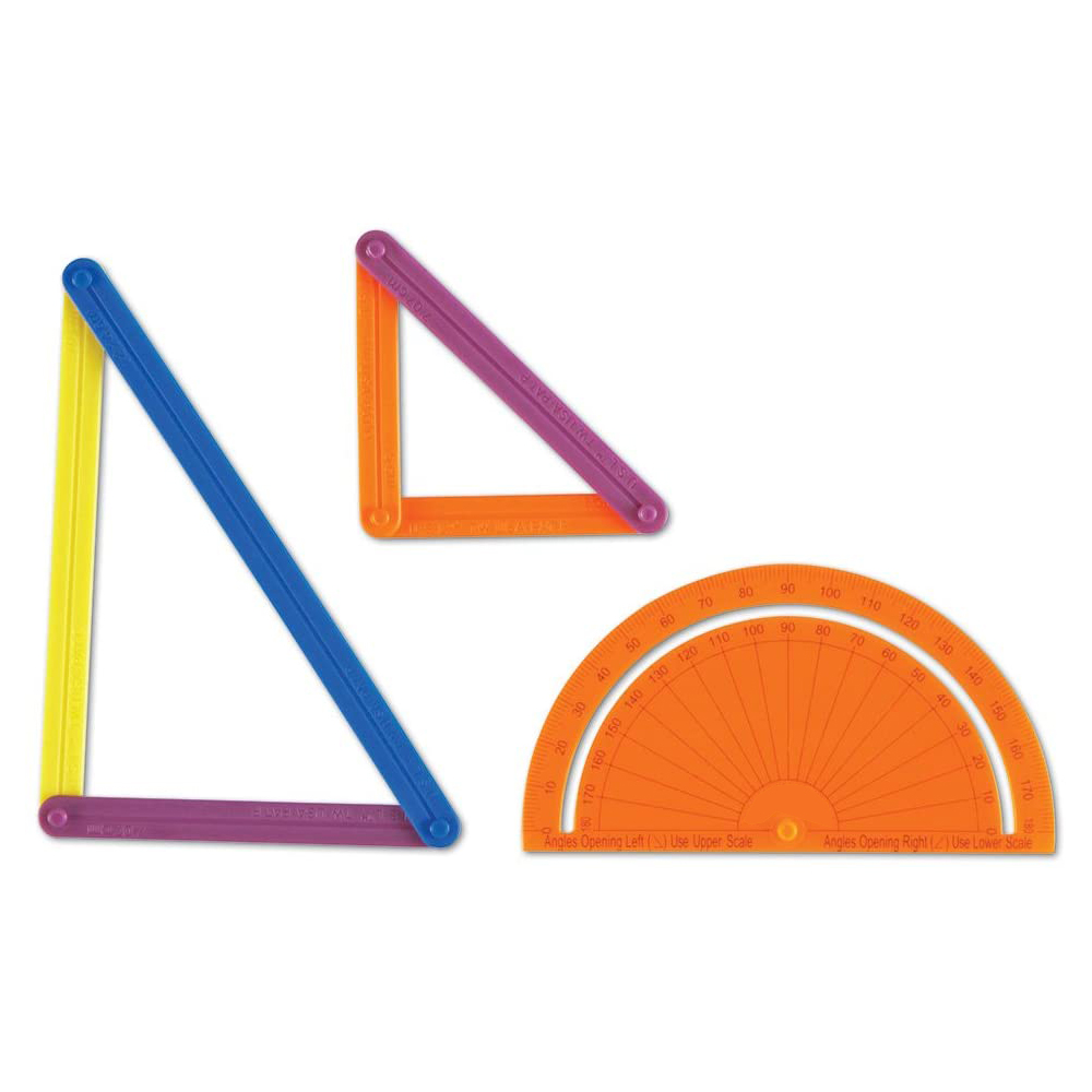 Hot Three Piece Set Of Geometry Appliance Mathematics For Children's Early Education