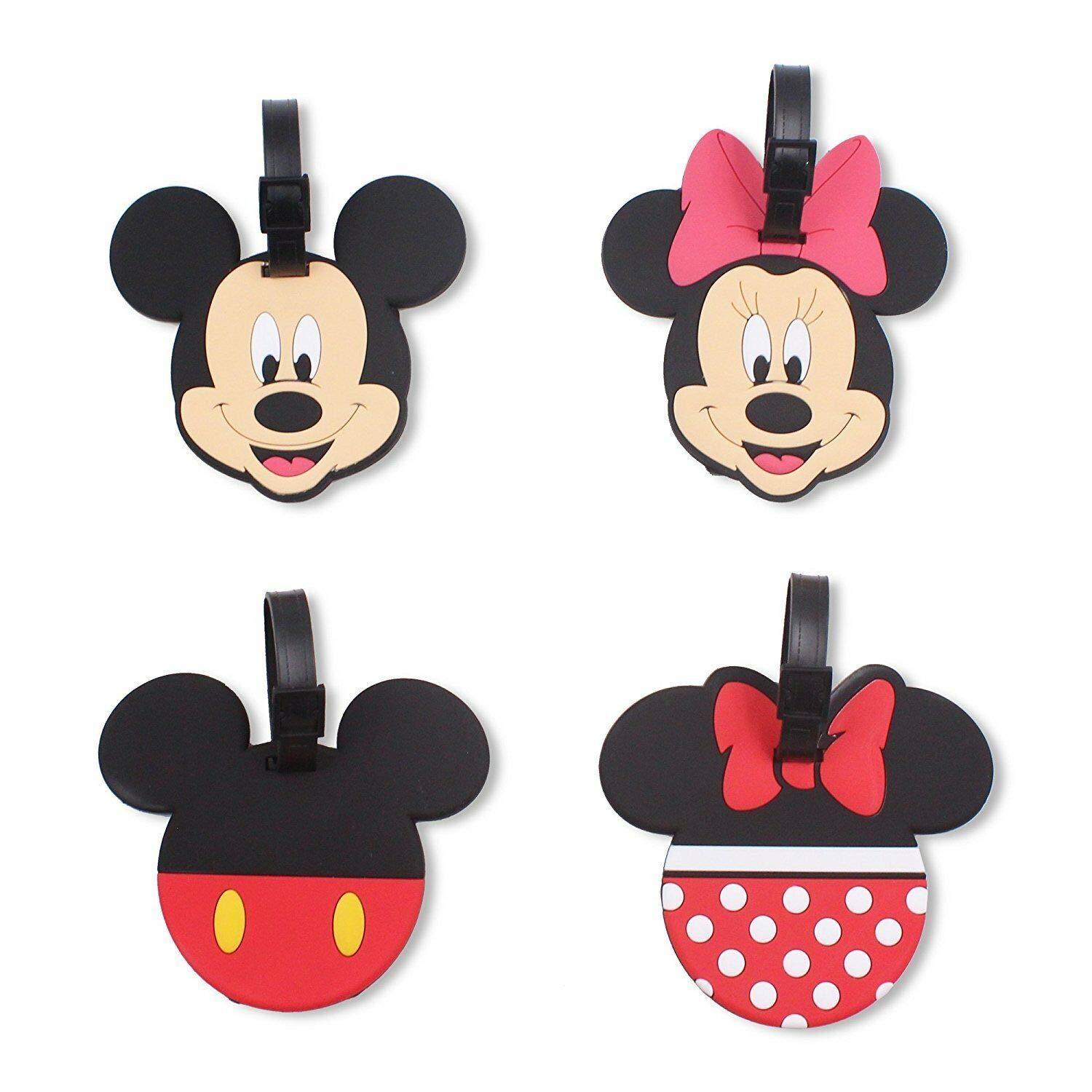 Hot Set of 4 – Super Cute Cartoon Silicone Travel Luggage ID Tag for Bags (Planes)