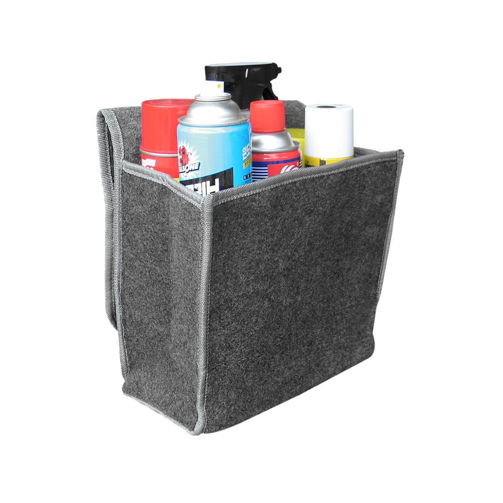 Portable Felt Car Accessories Trunk Organizer Car Smart Tool Bag for Storage-Small