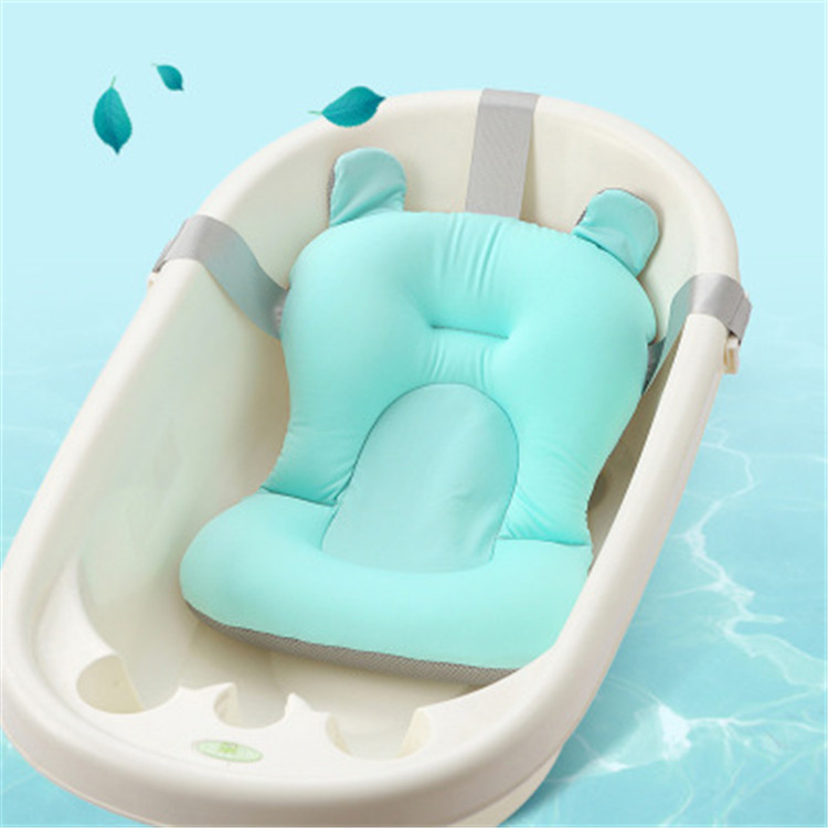 Bath Cushion Shower Folding Mat Baby Bath Tubs Seat Baby Support Infant Pad Seat