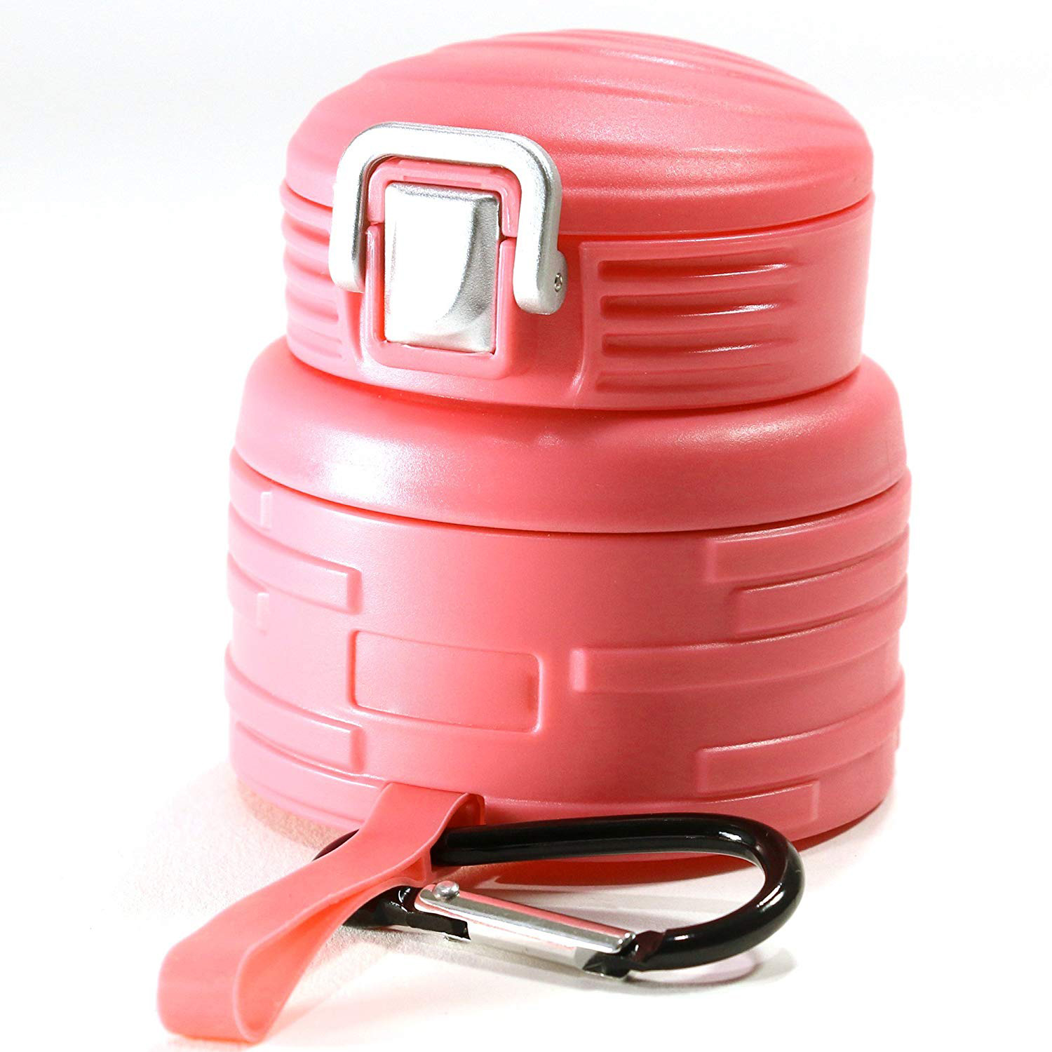 Portable Foldable Silicone Water Bottle – 473.2ml Leakproof BPA, Suitable For Any Outdoor Or Sports Activities, Pink