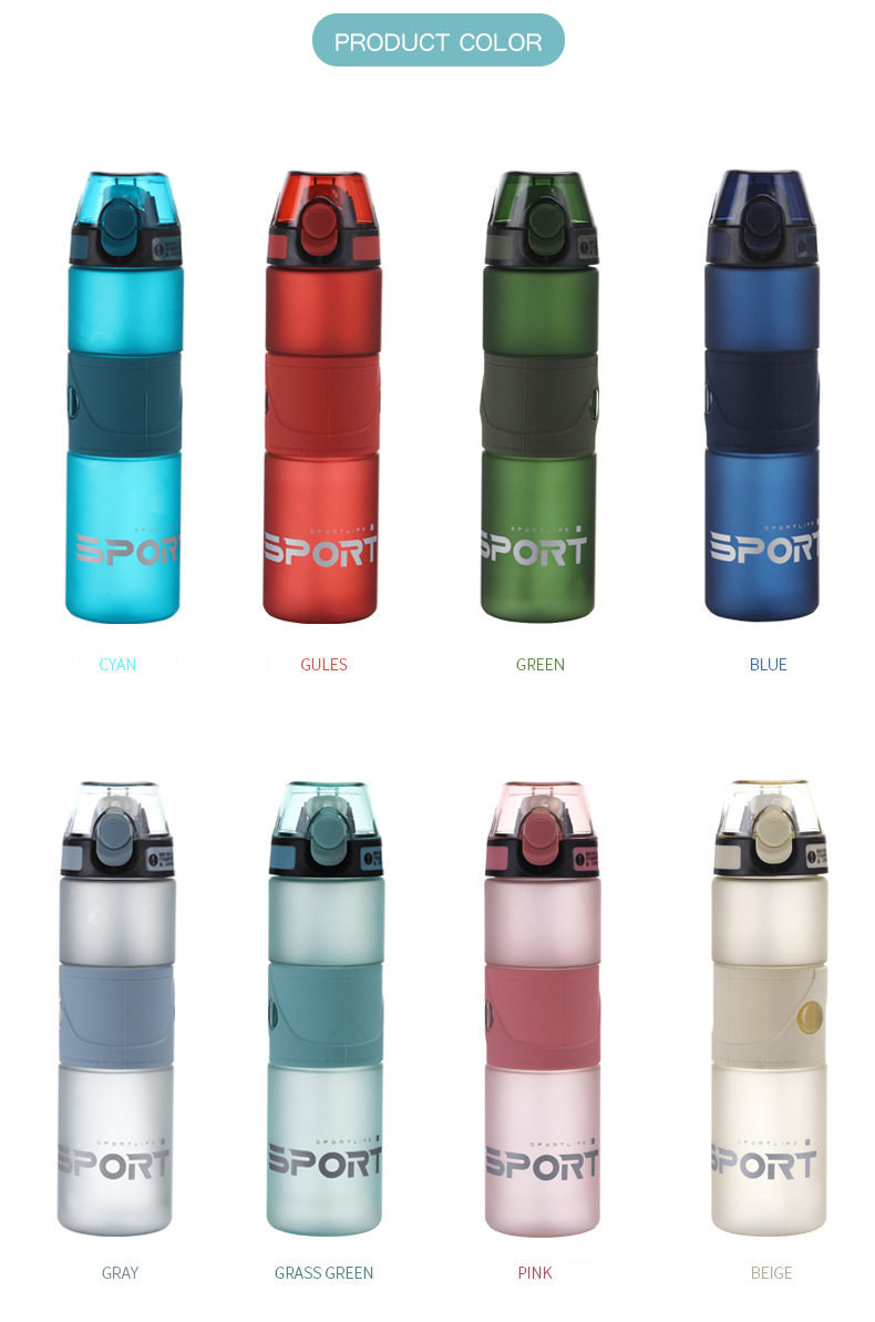 Sport Water Bottle 550ml Bottles For Kids/Adult- Leak Proof, Eco-friendly Portable Sports Bottle with Straw