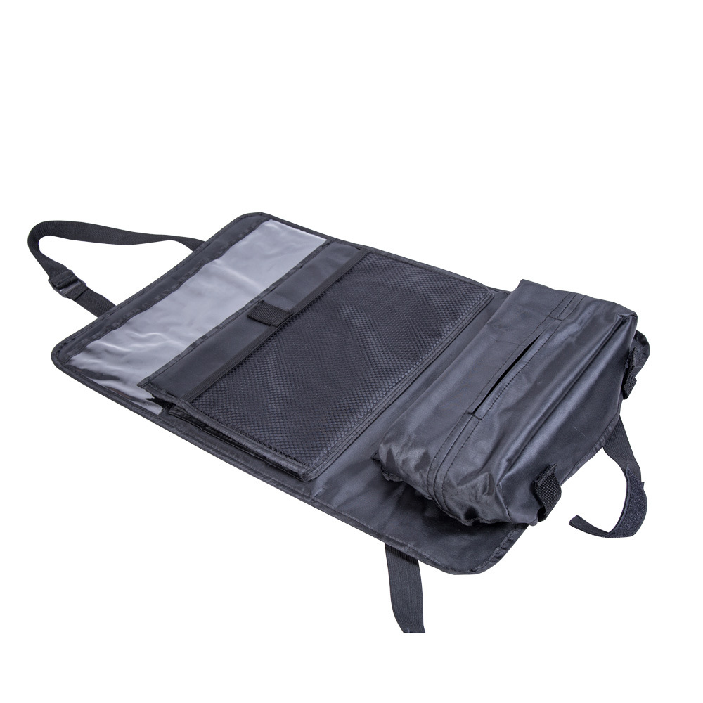 2 Pocket Mesh Pouch Backseat Bag Storage Hanging Custom Car Seat Back Organizer For Car