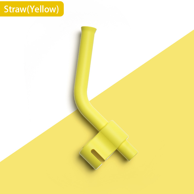 Baby Straw Replacement Wide Mouth Caliber Silicone Feeding Accessories Silicone Straw Baby Bowl with Learning Trainer Straw