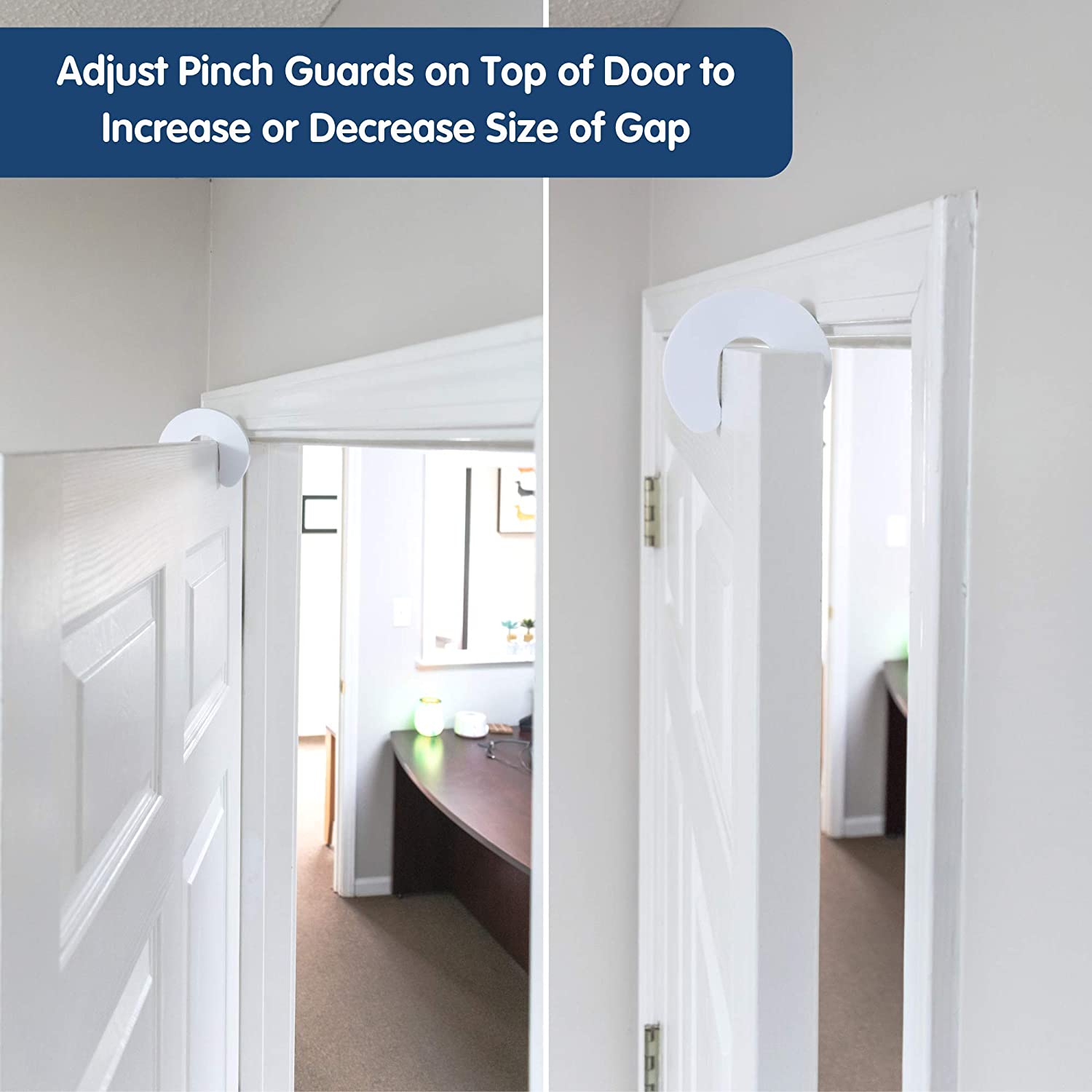 Hot Pinch Guard 4pk. Baby Proofing Doors Made Easy with Soft Yet Durable Foam Door Stopper. Prevents Finger Pinch Injuries