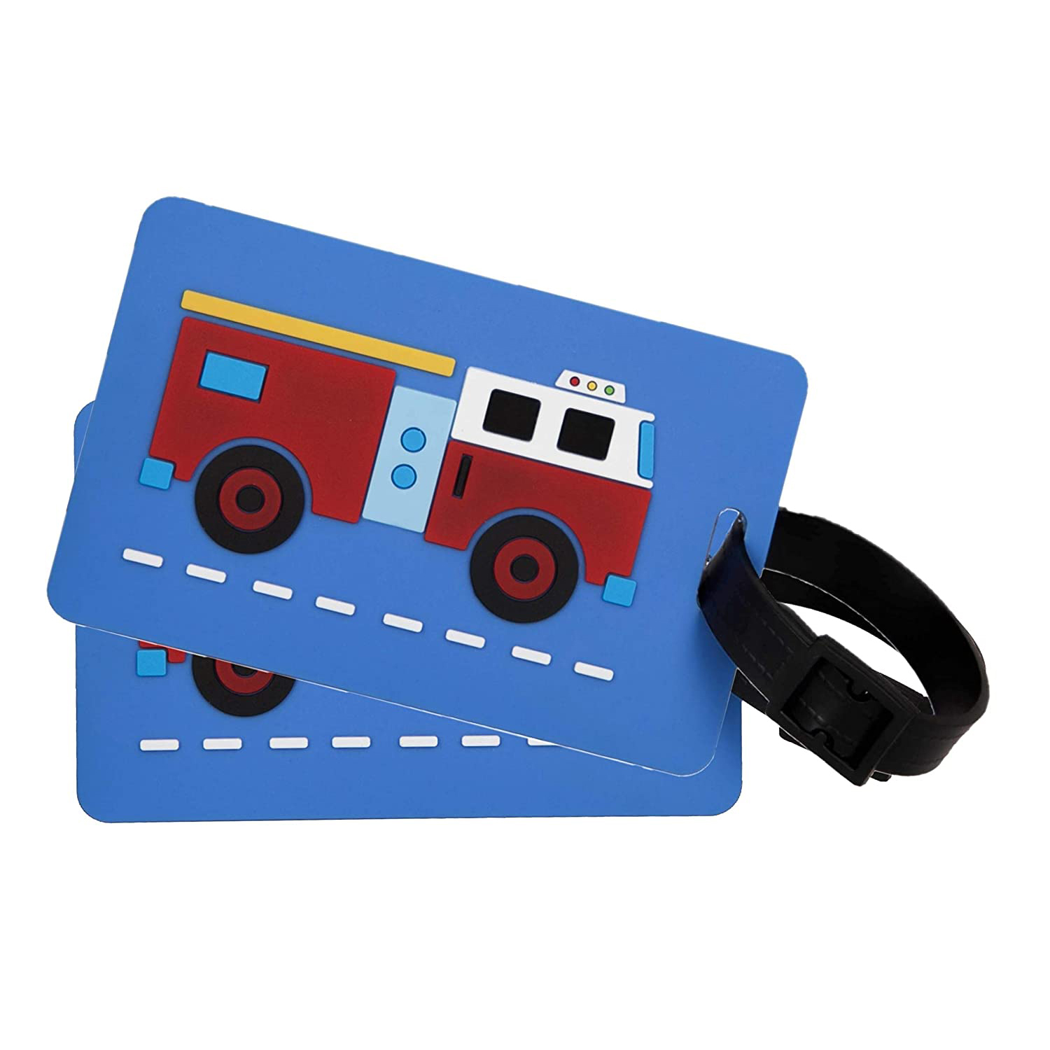 Hot Kids Luggage Tags for Boys and Girls,  Includes Removable Information Card, Perfect Size