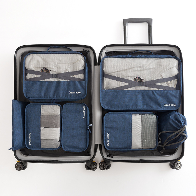 New Wholesale Cheap Price Multi Sizes 7pcs Set Outdoor Portable Storage Bag for Travel