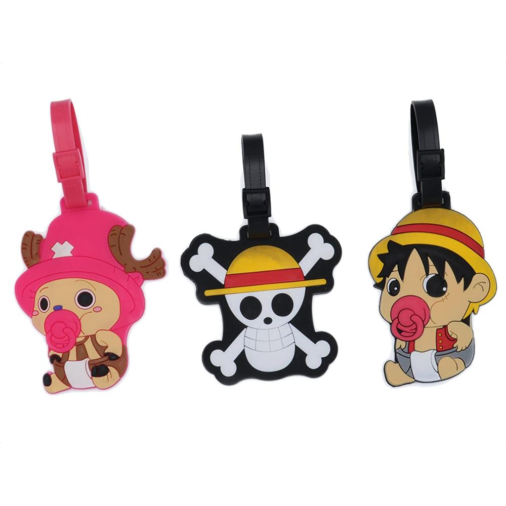 Set of 3 – Super Cute Cartoon Silicone Travel Luggage ID Tag for Bags (Planes)