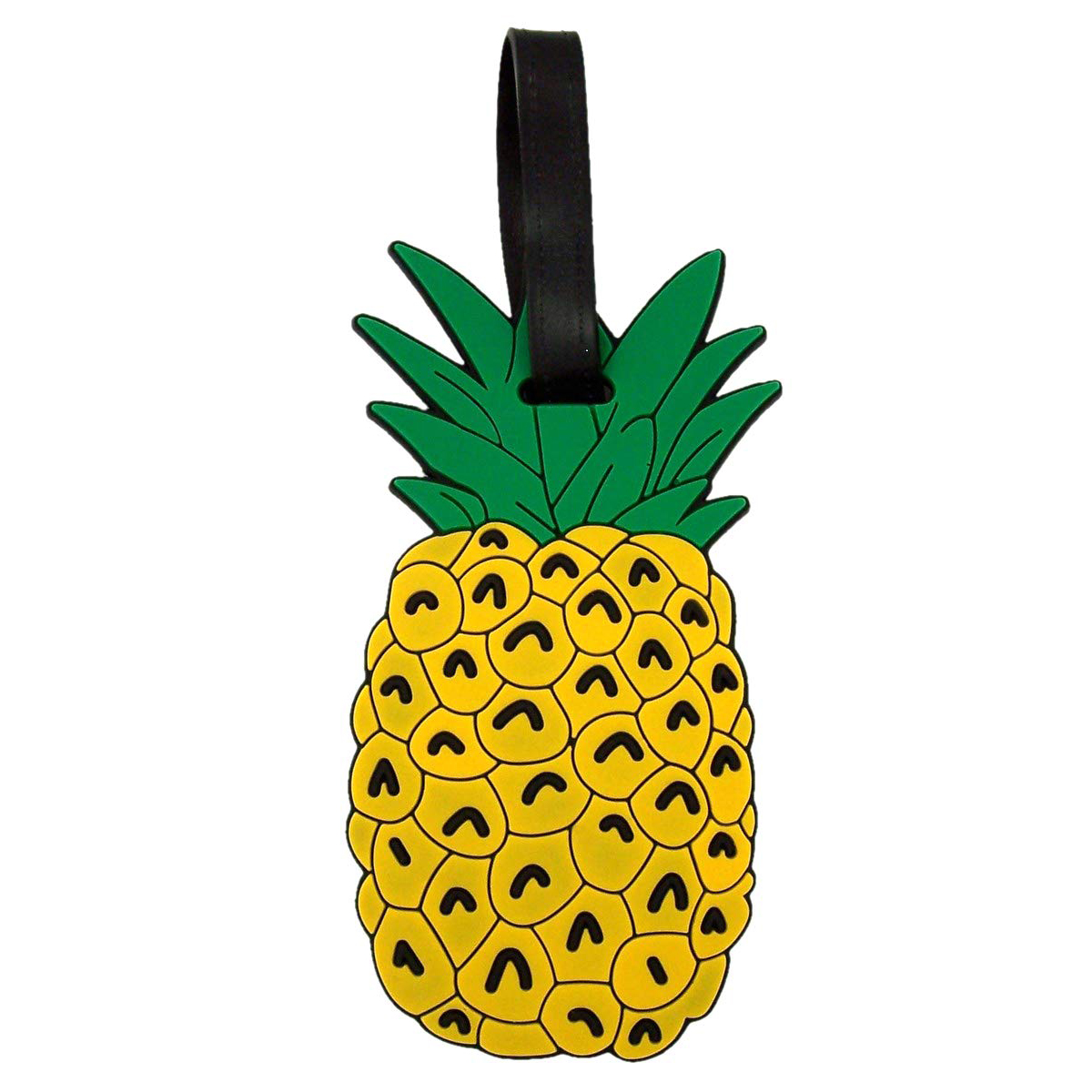 Hot Tropical Pineapple Luggage Tags, 4 3/4 Inch, Pack of 2