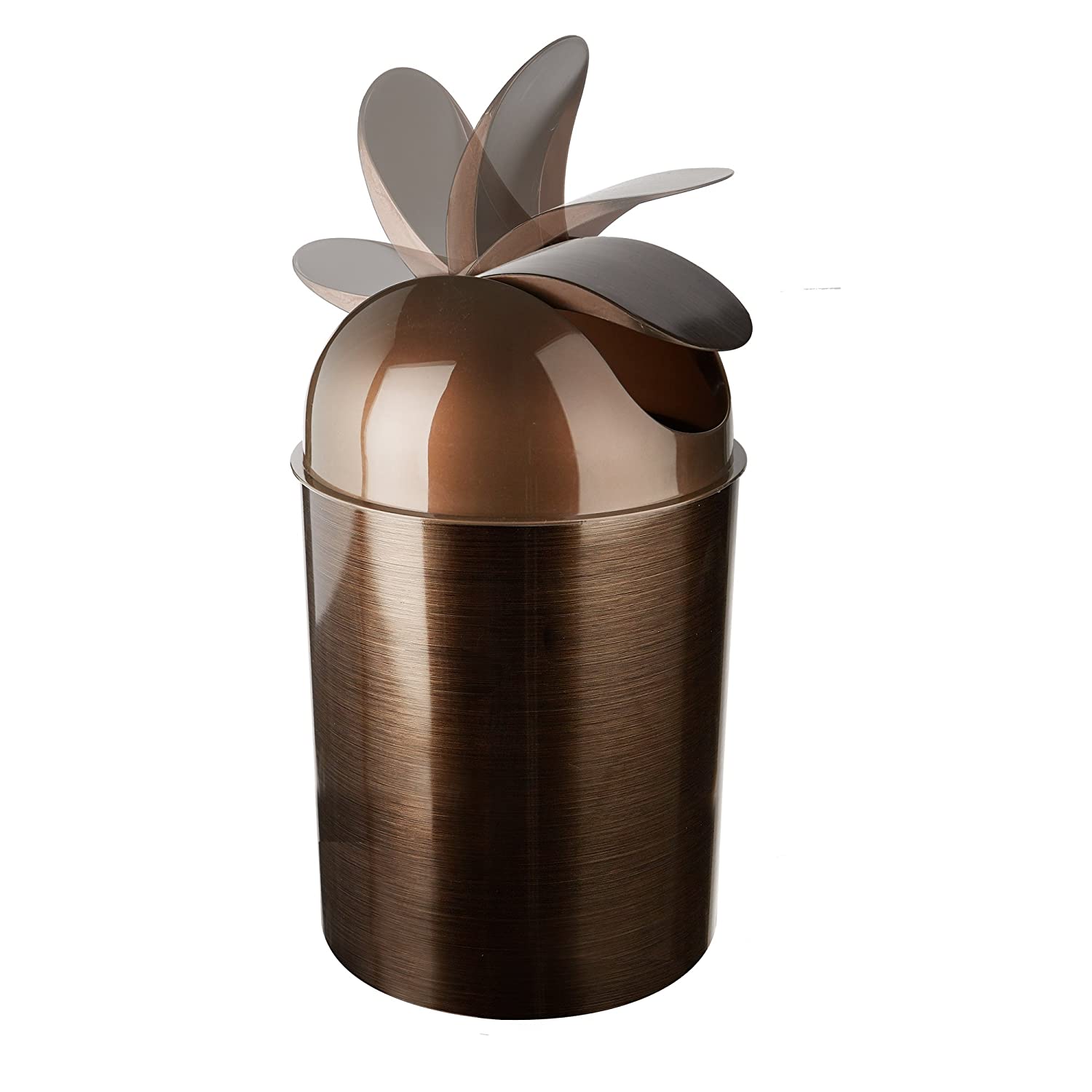 Bronze Color Mezzo Trash Cans (with lid)