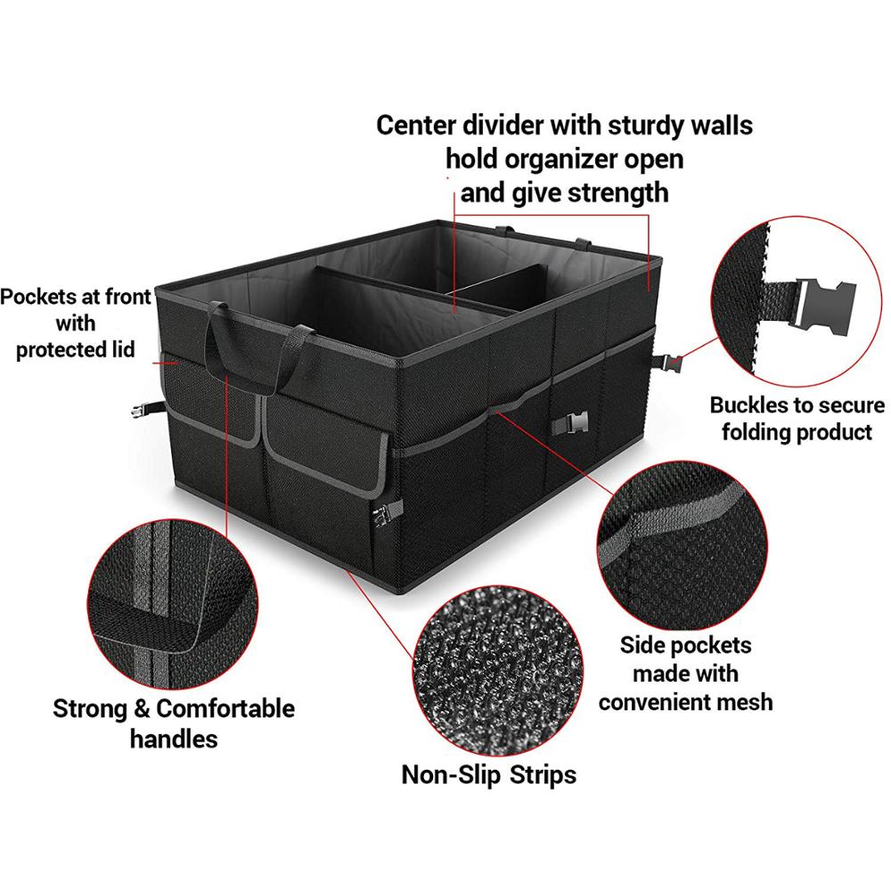 Auto Durable Collapsible Cargo Storage Collapsible Storage Bins For Car