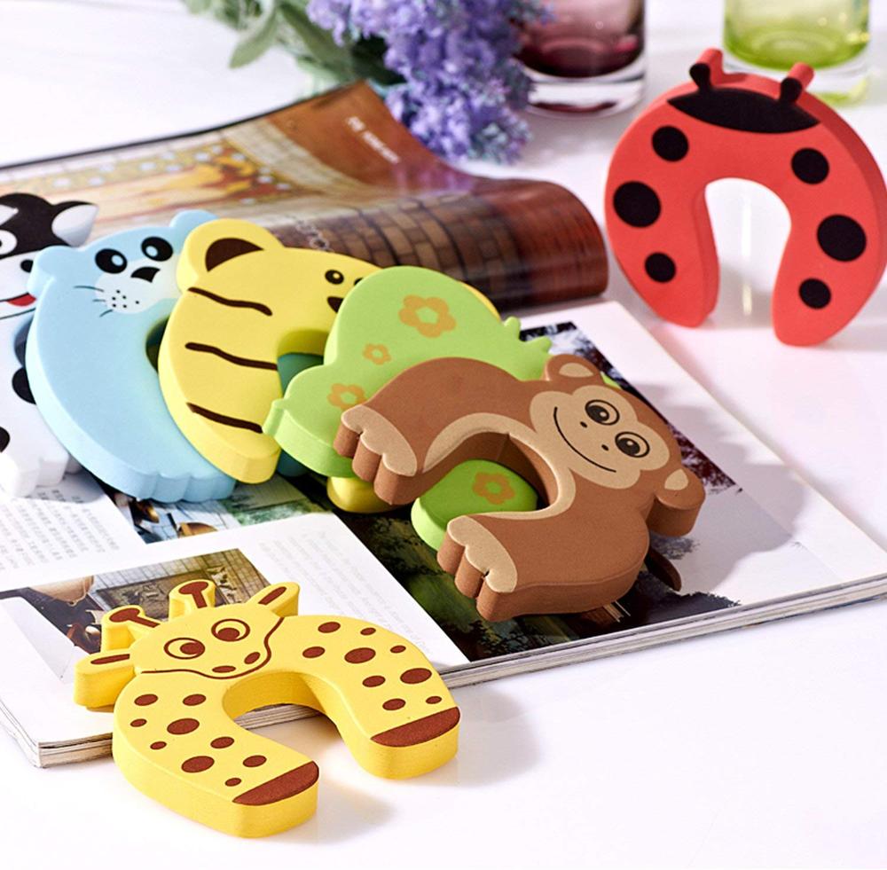 China factory Colorful Cartoon Animal Foam Door Stopper for Baby