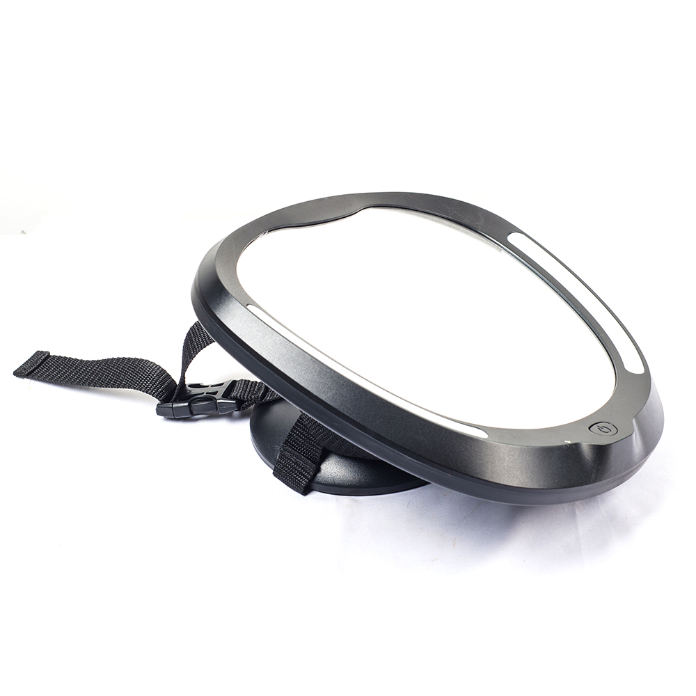 3 In 1 Net Red Make-Up Mirror With Light LED Car Rear Seat Baby Mirror Convenient Make-Up Mirror