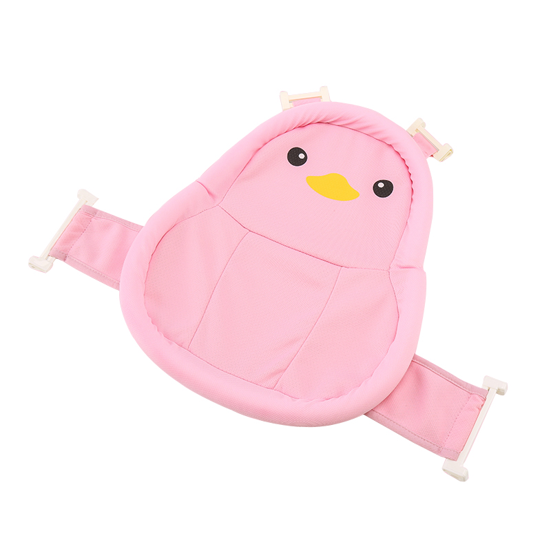 Hot Sale Soft Material Cute Baby Bathing Support Net Adjustable Bath Cushion