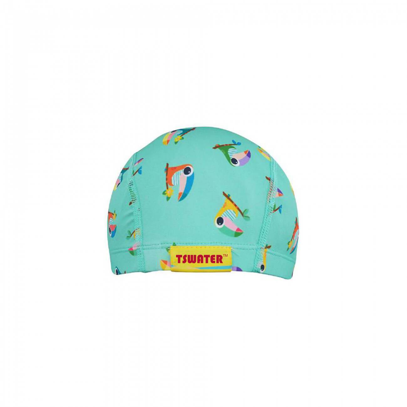 Soft and stretchable cartoon pattern children swimming cap manufactuer Featured Image