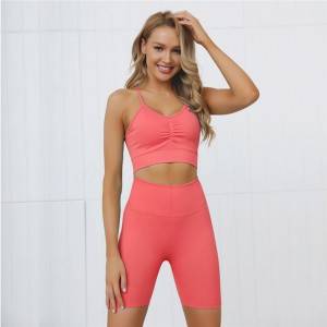2020 Women Gym Suit Sport Bra Tops Yoga Leggings Set Private Label Yoga Pants Set Kids Yoga Clothes