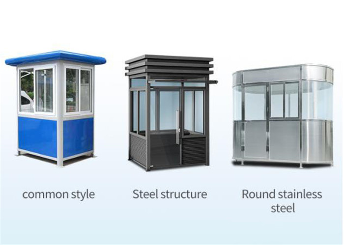 The security at the police gate bullet resistant glass fiber reinforced plastic sentry box guard house