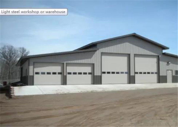 ISO9001 Certification Prefab warehouse workshop shed light steel structure workshop buildings