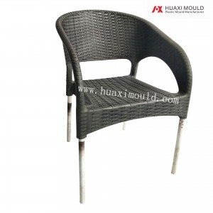Plastic rattan chair mold 06