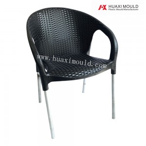 Plastic rattan chair mold 08