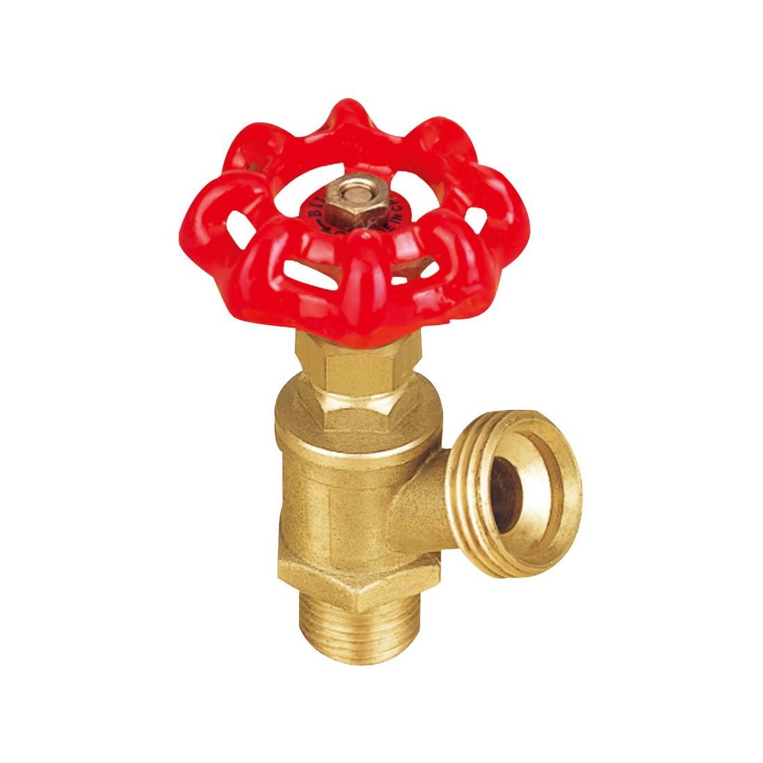 Brass Boiler Valve with Drain  NPT Male x Hose Thread Male Featured Image