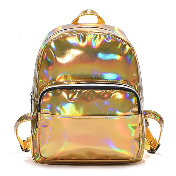 Huerta Cumplir en caso Mini mochila escolar holográfica con láser para niñas 