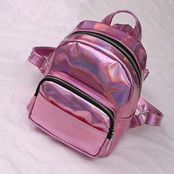 Mini mochila holográfica con para niñas