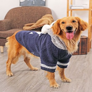 Big Dog Clothes Medium Sized Large Dogs Warm and Thick Cotton Padded Clothes in Autumn and Winter Big Pet Coat