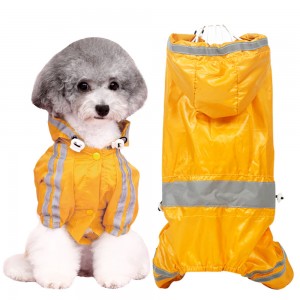 Dog Clothes Four-legged Raincoat Small Dog Teddy Bichon Corgi Chihuahua Puppy Summer Coat