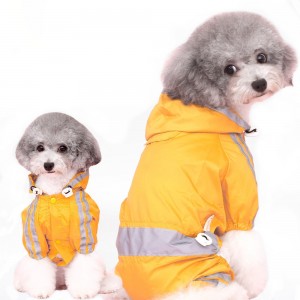 Dog Clothes Four-legged Raincoat Small Dog Teddy Bichon Corgi Chihuahua Puppy Summer Coat